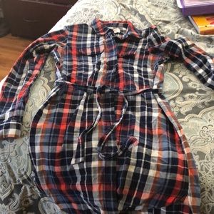 Button down shirt dress